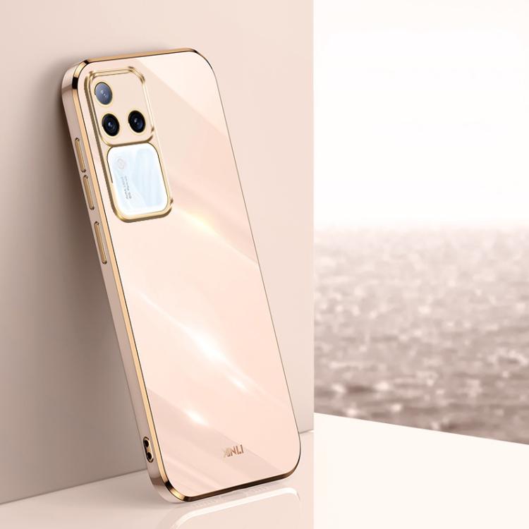 XINLI Straight Edge 6D Electroplate TPU Phone Case, For vivo V50 Lite, For vivo V50, For vivo Y300 Pro, For vivo S18 Pro, For vivo S18e, For vivo X100 Pro 5G