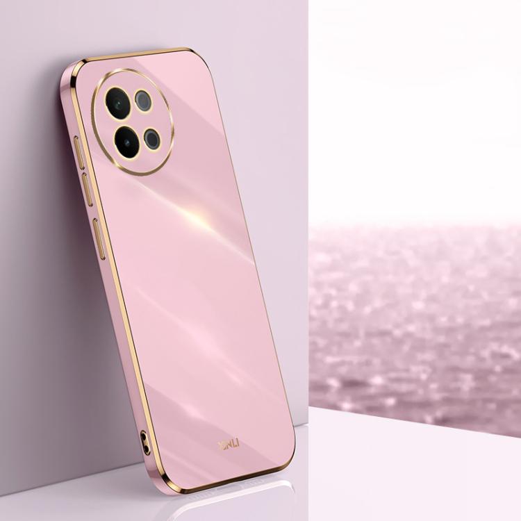XINLI Straight Edge 6D Electroplate TPU Phone Case, For vivo V50 Lite, For vivo V50, For vivo Y300 Pro, For vivo S18 Pro, For vivo S18e, For vivo X100 Pro 5G