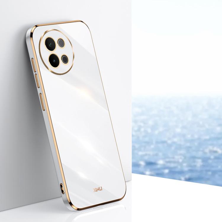 XINLI Straight Edge 6D Electroplate TPU Phone Case, For vivo V50 Lite, For vivo V50, For vivo Y300 Pro, For vivo S18 Pro, For vivo S18e, For vivo X100 Pro 5G
