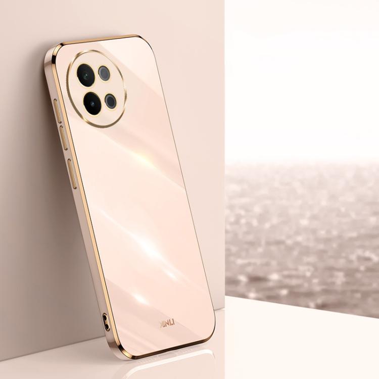 XINLI Straight Edge 6D Electroplate TPU Phone Case, For vivo V50 Lite, For vivo V50, For vivo Y300 Pro, For vivo S18 Pro, For vivo S18e, For vivo X100 Pro 5G