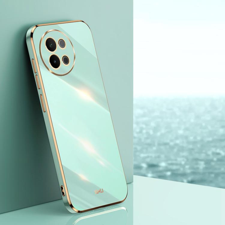XINLI Straight Edge 6D Electroplate TPU Phone Case, For vivo V50 Lite, For vivo V50, For vivo Y300 Pro, For vivo S18 Pro, For vivo S18e, For vivo X100 Pro 5G
