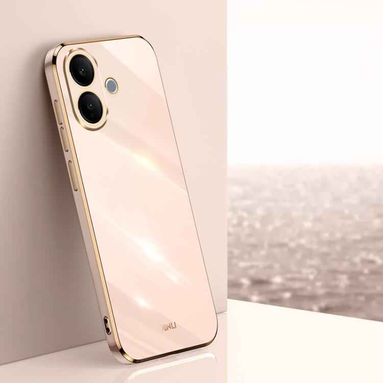 XINLI Straight Edge 6D Electroplate TPU Phone Case, For vivo Y600 Pro 5G, For vivo V70 FE 5G, For vivo X300 Ultra, For vivo X300 Pro, For vivo X300 5G, For vivo V60 Lite 5G