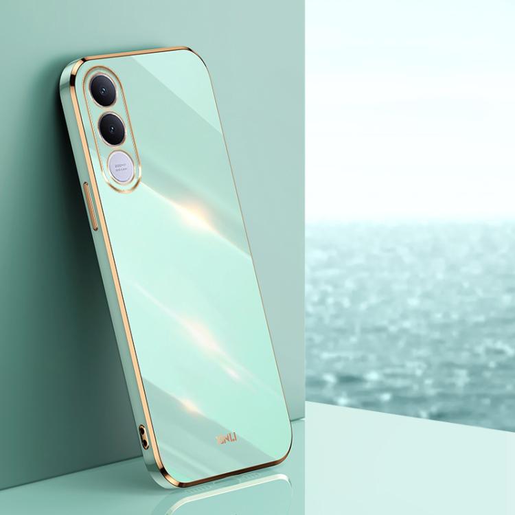 XINLI Straight Edge 6D Electroplate TPU Phone Case, For vivo Y600 Pro 5G, For vivo V70 FE 5G, For vivo X300 Ultra, For vivo X300 Pro, For vivo X300 5G, For vivo V60 Lite 5G