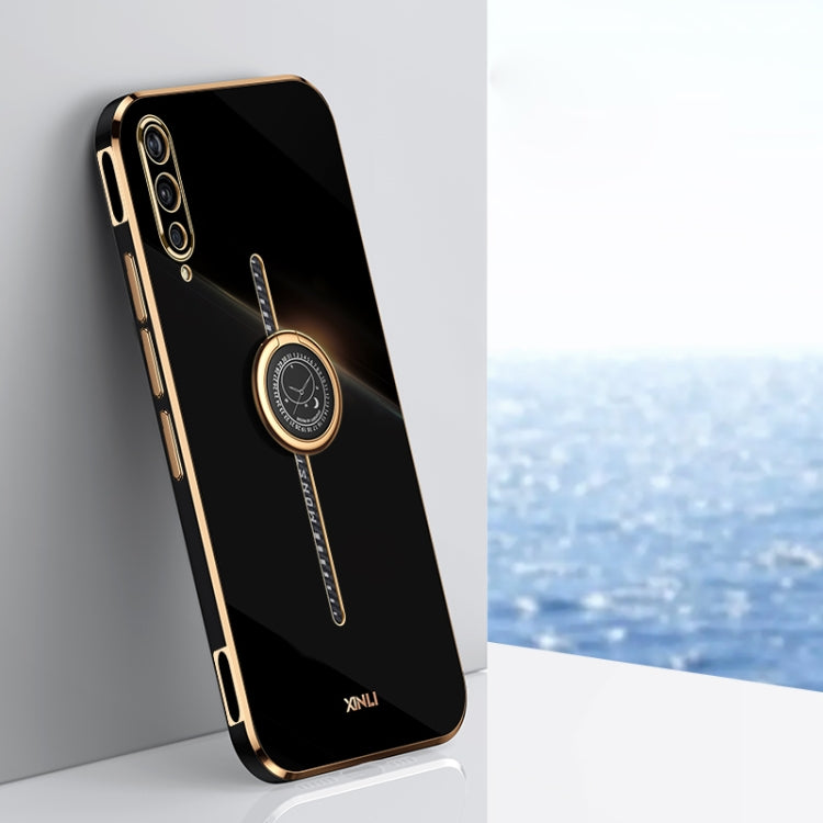 XINLI Straight Edge 6D Electroplate TPU Phone Case with Ring Holder, For vivo Y17S 4G, For vivo Y35M+, For vivo S17, For vivo S17e, For vivo Y78+, For vivo iQOO Pro