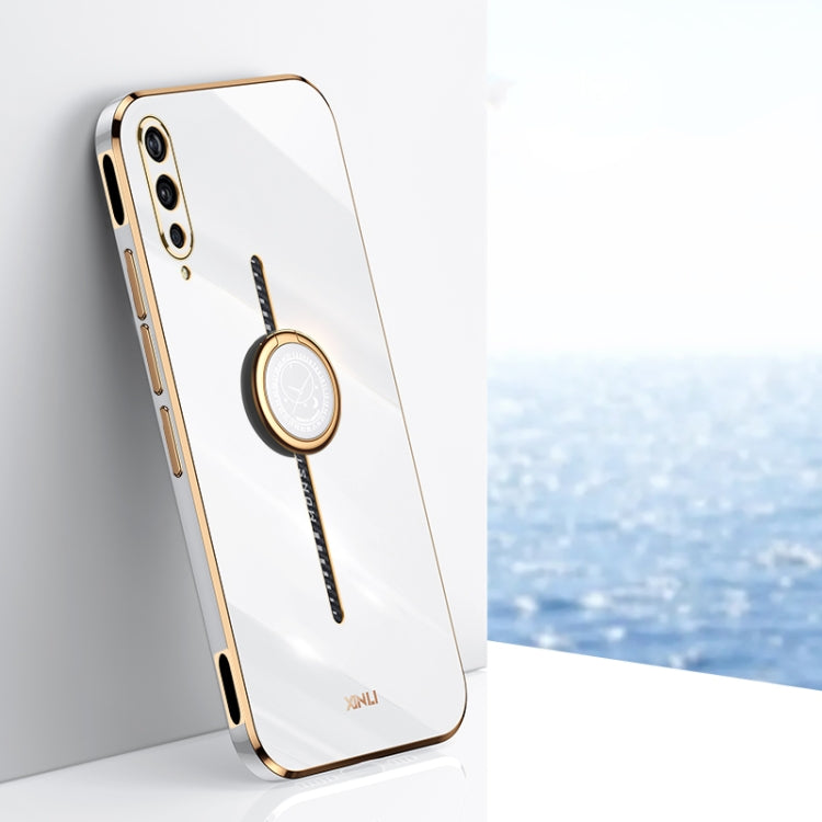XINLI Straight Edge 6D Electroplate TPU Phone Case with Ring Holder, For vivo Y17S 4G, For vivo Y35M+, For vivo S17, For vivo S17e, For vivo Y78+, For vivo iQOO Pro