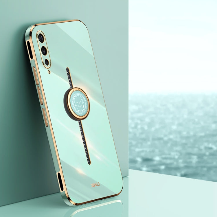 XINLI Straight Edge 6D Electroplate TPU Phone Case with Ring Holder, For vivo Y17S 4G, For vivo Y35M+, For vivo S17, For vivo S17e, For vivo Y78+, For vivo iQOO Pro