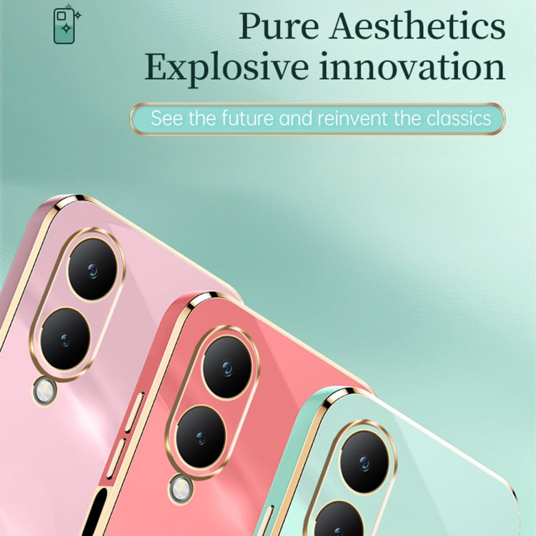 XINLI Straight Edge 6D Electroplate TPU Phone Case with Ring Holder, For vivo Y17S 4G, For vivo Y35M+, For vivo S17, For vivo S17e, For vivo Y78+, For vivo iQOO Pro