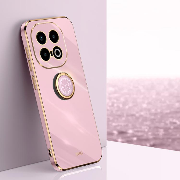 XINLI Straight Edge 6D Electroplate TPU Phone Case with Ring Holder, For vivo V50 Lite, For vivo V50, For vivo S20, For vivo S20 Pro, For vivo iQOO 13, For vivo Y300 Pro