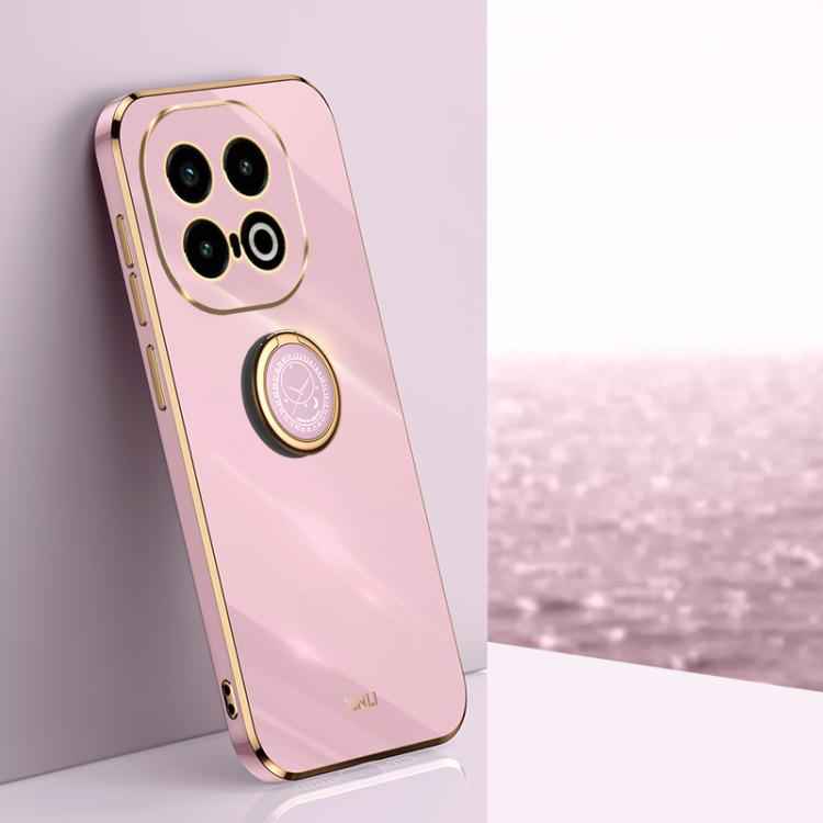 XINLI Straight Edge 6D Electroplate TPU Phone Case with Ring Holder, For vivo S20 Pro, For vivo iQOO 13, For vivo Y300 Pro, For vivo V40 Lite 5G, For vivo S18 Pro, For vivo S18e
