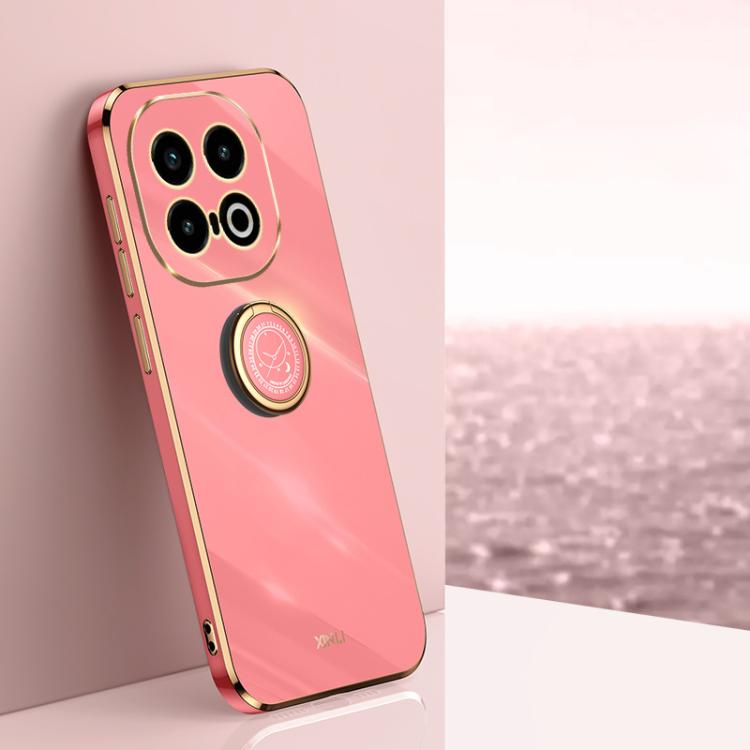 XINLI Straight Edge 6D Electroplate TPU Phone Case with Ring Holder, For vivo V50 Lite, For vivo V50, For vivo S20, For vivo S20 Pro, For vivo iQOO 13, For vivo Y300 Pro