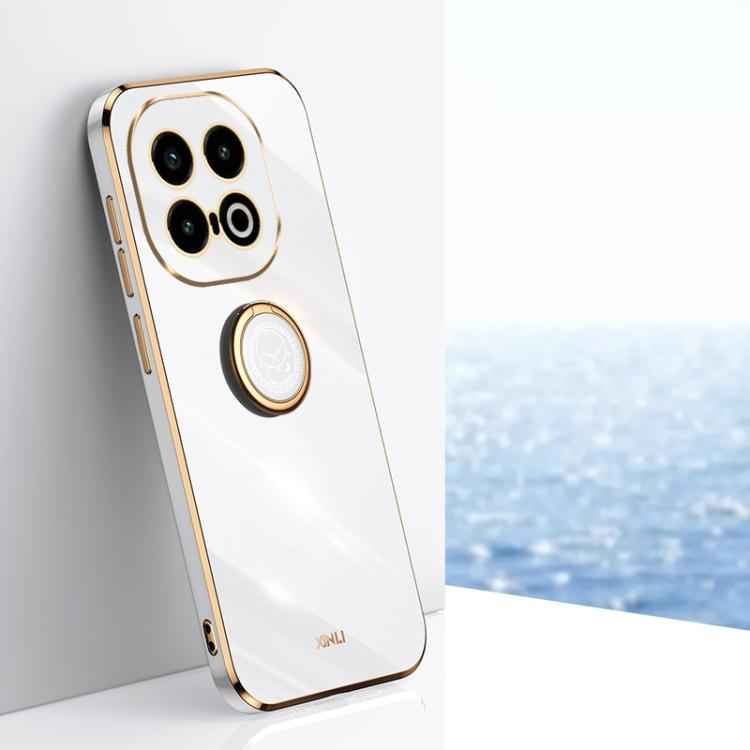 XINLI Straight Edge 6D Electroplate TPU Phone Case with Ring Holder, For vivo S20 Pro, For vivo iQOO 13, For vivo Y300 Pro, For vivo V40 Lite 5G, For vivo S18 Pro, For vivo S18e