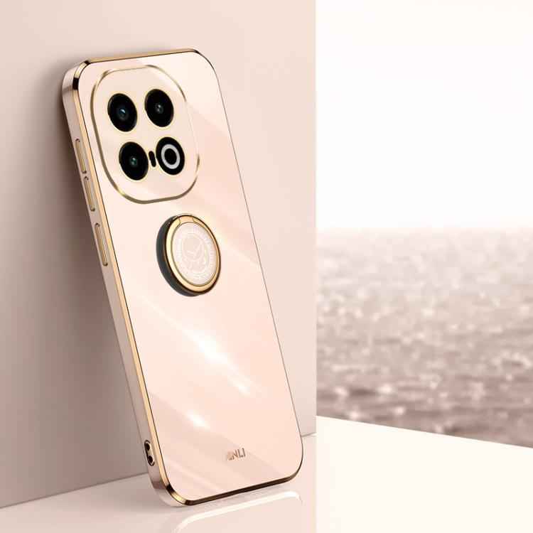 XINLI Straight Edge 6D Electroplate TPU Phone Case with Ring Holder, For vivo S20 Pro, For vivo iQOO 13, For vivo Y300 Pro, For vivo V40 Lite 5G, For vivo S18 Pro, For vivo S18e