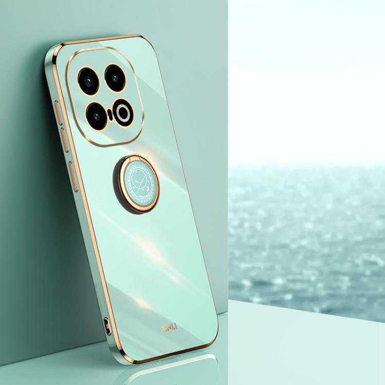 XINLI Straight Edge 6D Electroplate TPU Phone Case with Ring Holder, For vivo V50 Lite, For vivo V50, For vivo S20, For vivo S20 Pro, For vivo iQOO 13, For vivo Y300 Pro