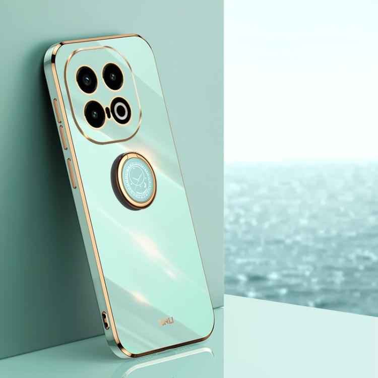 XINLI Straight Edge 6D Electroplate TPU Phone Case with Ring Holder, For vivo S20 Pro, For vivo iQOO 13, For vivo Y300 Pro, For vivo V40 Lite 5G, For vivo S18 Pro, For vivo S18e