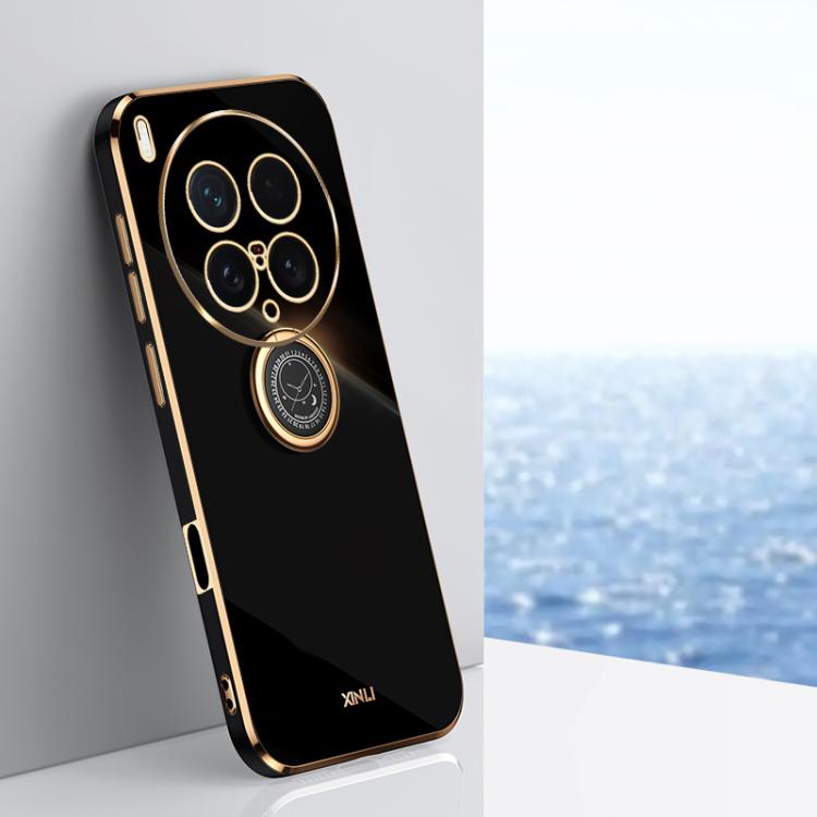 XINLI Straight Edge 6D Electroplate TPU Phone Case with Ring Holder, For vivo Y50 5G, For vivo Y500 5G, For vivo V60 5G Global, For vivo S30 Pro mini 5G, For vivo S30 5G, For vivo X200 Ultra