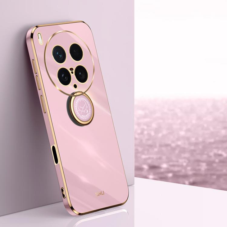 XINLI Straight Edge 6D Electroplate TPU Phone Case with Ring Holder, For vivo Y50 5G, For vivo Y500 5G, For vivo V60 5G Global, For vivo S30 Pro mini 5G, For vivo S30 5G, For vivo X200 Ultra