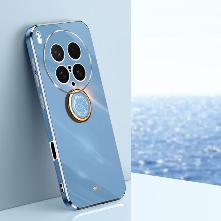 XINLI Straight Edge 6D Electroplate TPU Phone Case with Ring Holder, For vivo Y50 5G, For vivo Y500 5G, For vivo V60 5G Global, For vivo S30 Pro mini 5G, For vivo S30 5G, For vivo X200 Ultra