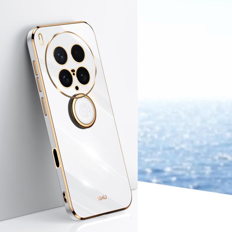 XINLI Straight Edge 6D Electroplate TPU Phone Case with Ring Holder, For vivo Y50 5G, For vivo Y500 5G, For vivo V60 5G Global, For vivo S30 Pro mini 5G, For vivo S30 5G, For vivo X200 Ultra