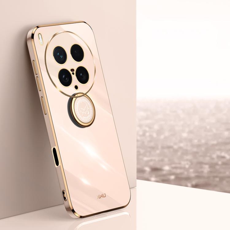 XINLI Straight Edge 6D Electroplate TPU Phone Case with Ring Holder, For vivo Y50 5G, For vivo Y500 5G, For vivo V60 5G Global, For vivo S30 Pro mini 5G, For vivo S30 5G, For vivo X200 Ultra