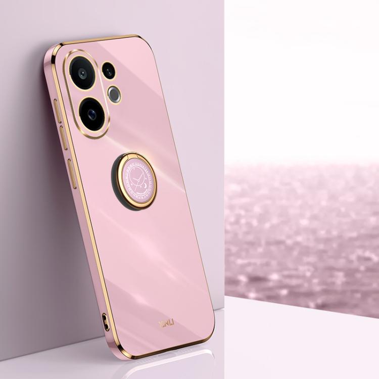 XINLI Straight Edge 6D Electroplate TPU Phone Case with Ring Holder, For vivo Y50 5G, For vivo Y500 5G, For vivo V60 5G Global, For vivo S30 Pro mini 5G, For vivo S30 5G, For vivo X200 Ultra