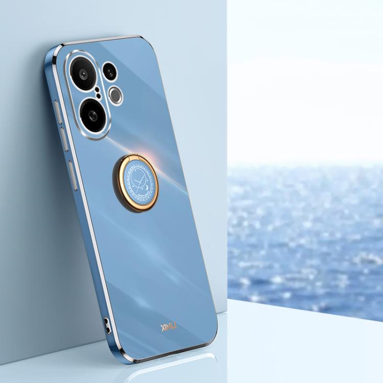 XINLI Straight Edge 6D Electroplate TPU Phone Case with Ring Holder, For vivo Y50 5G, For vivo Y500 5G, For vivo V60 5G Global, For vivo S30 Pro mini 5G, For vivo S30 5G, For vivo X200 Ultra