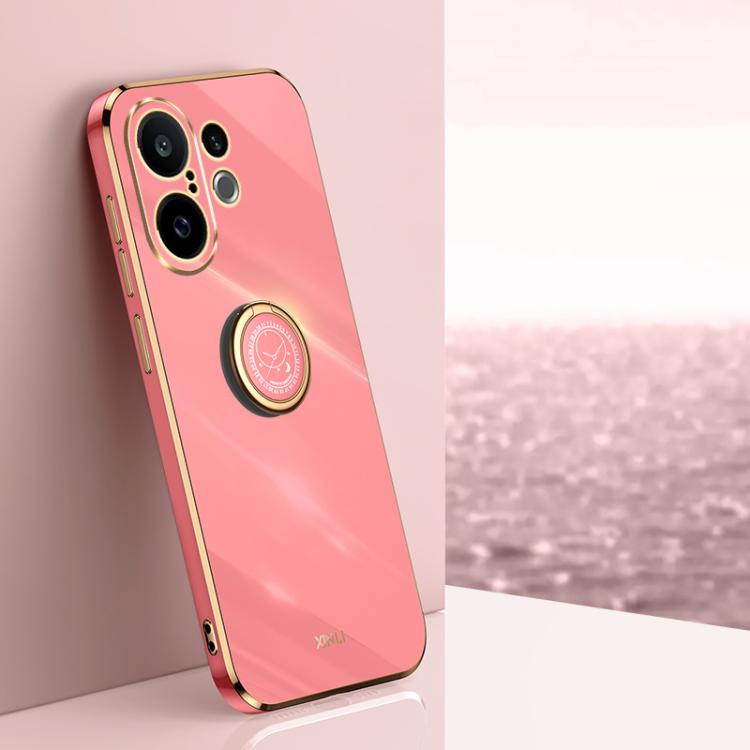 XINLI Straight Edge 6D Electroplate TPU Phone Case with Ring Holder, For vivo Y50 5G, For vivo Y500 5G, For vivo V60 5G Global, For vivo S30 Pro mini 5G, For vivo S30 5G, For vivo X200 Ultra
