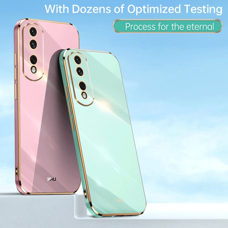 XINLI Straight Edge 6D Electroplate TPU Phone Case, For Honor 90 Pro, For Honor 90, For Honor X50i 5G