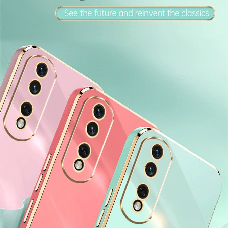 XINLI Straight Edge 6D Electroplate TPU Phone Case, For Honor 90 Pro, For Honor 90, For Honor X50i 5G