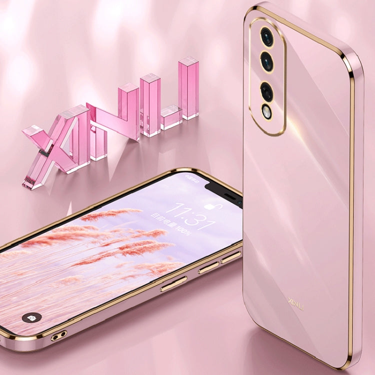XINLI Straight Edge 6D Electroplate TPU Phone Case, For Honor 90 Pro, For Honor 90, For Honor X50i 5G