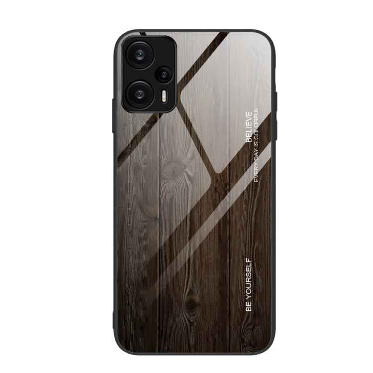 Wood Grain Glass TPU Phone Case