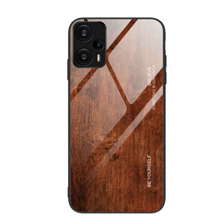 Wood Grain Glass TPU Phone Case