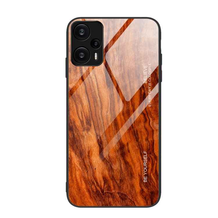 Wood Grain Glass TPU Phone Case