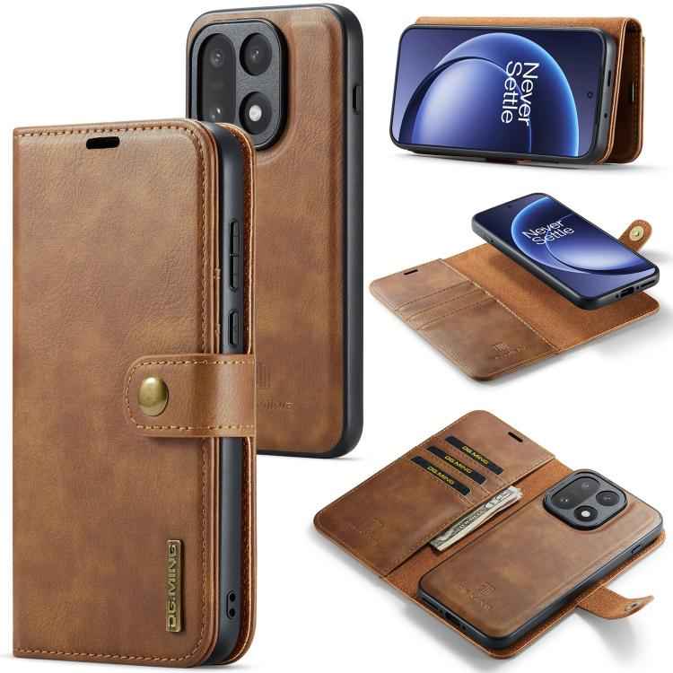 DG.MING Crazy Horse Texture Detachable Magnetic Leather Case, For OnePlus 15, For OnePlus 12, For OnePlus 11