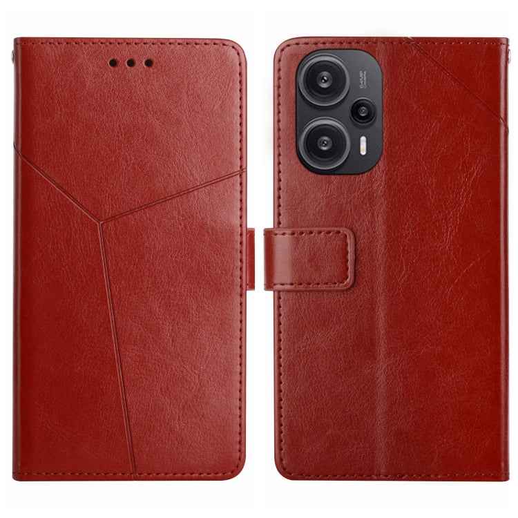 Y-shaped Pattern Flip Leather Phone Case, For Xiaomi 13T / 13T Pro, For Xiaomi Redmi 12 4G Global, For Xiaomi Poco F5, For Xiaomi Poco F5 Pro, For Xiaomi Redmi Note 12S