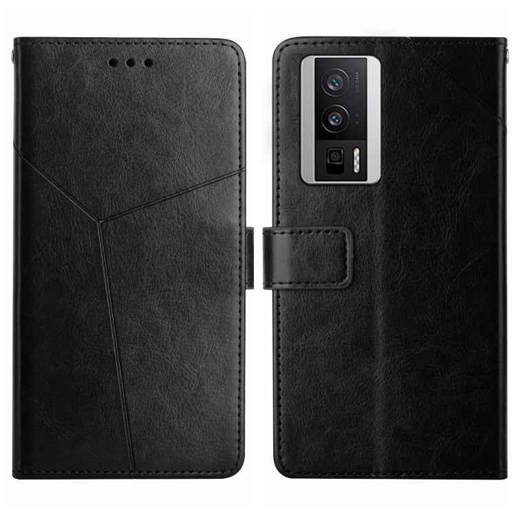 Y-shaped Pattern Flip Leather Phone Case