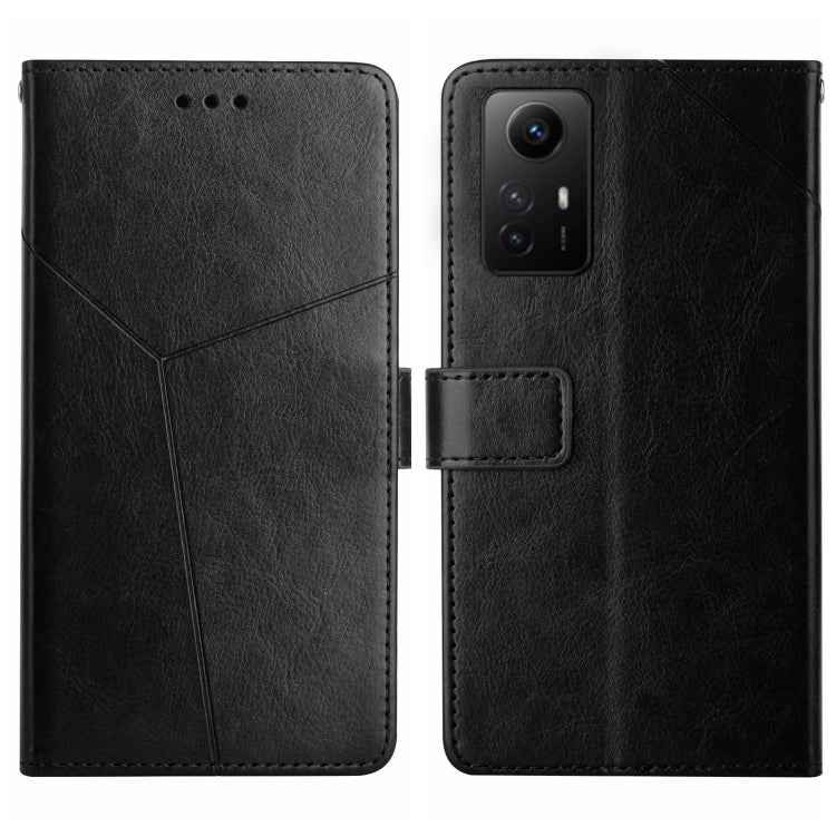 Y-shaped Pattern Flip Leather Phone Case