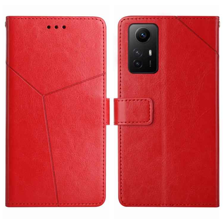 Y-shaped Pattern Flip Leather Phone Case