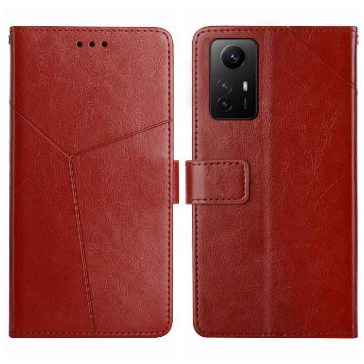 Y-shaped Pattern Flip Leather Phone Case, For Xiaomi 13T / 13T Pro, For Xiaomi Redmi 12 4G Global, For Xiaomi Poco F5, For Xiaomi Poco F5 Pro, For Xiaomi Redmi Note 12S
