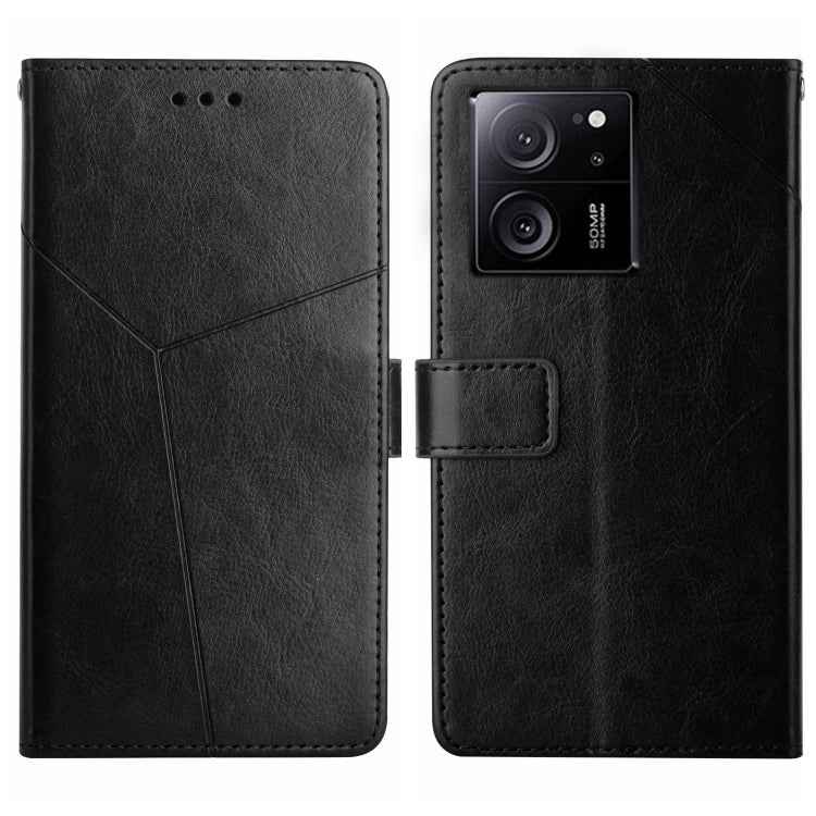Y-shaped Pattern Flip Leather Phone Case