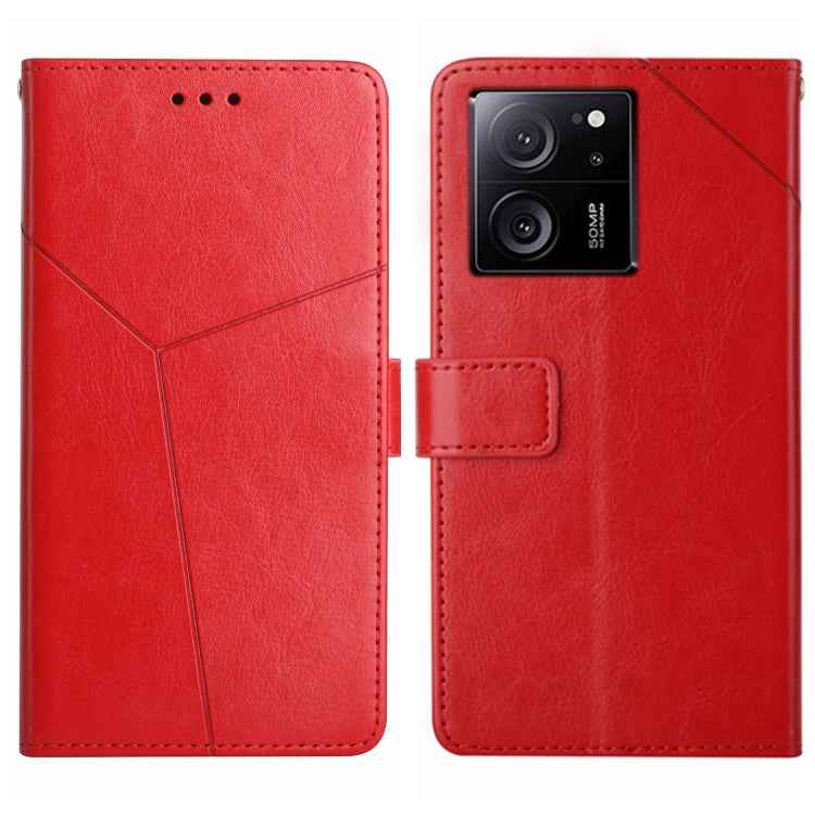 Y-shaped Pattern Flip Leather Phone Case
