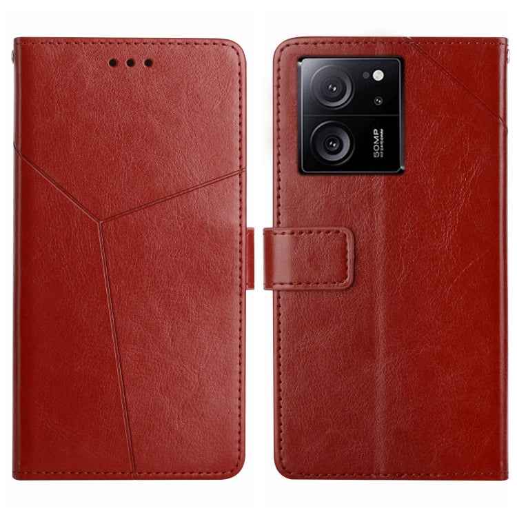 Y-shaped Pattern Flip Leather Phone Case, For Xiaomi 13T / 13T Pro, For Xiaomi Redmi 12 4G Global, For Xiaomi Poco F5, For Xiaomi Poco F5 Pro, For Xiaomi Redmi Note 12S