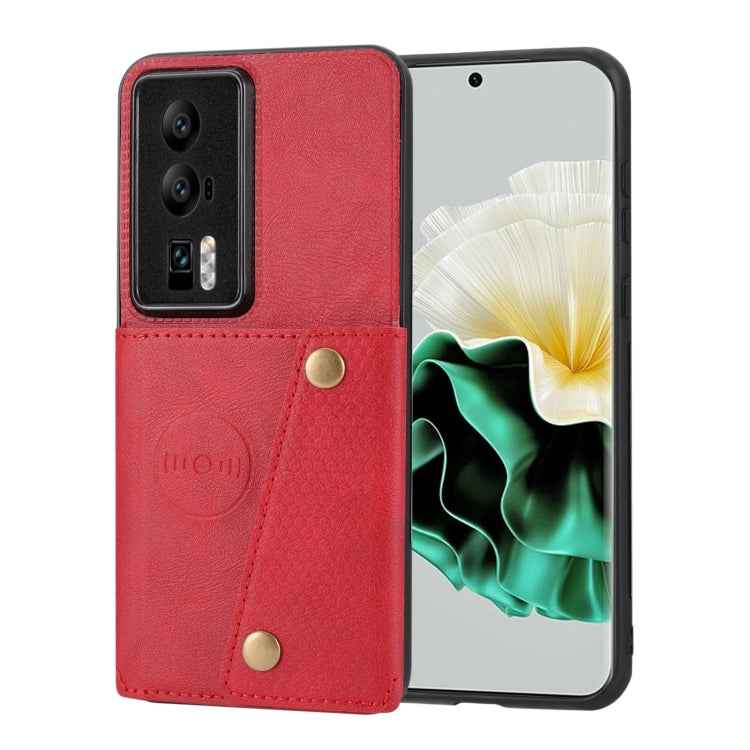 Double Buckle Magnetic PU+TPU Phone Case