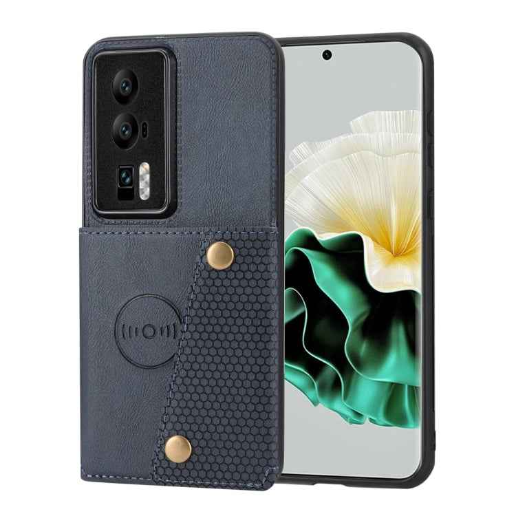 Double Buckle Magnetic PU+TPU Phone Case