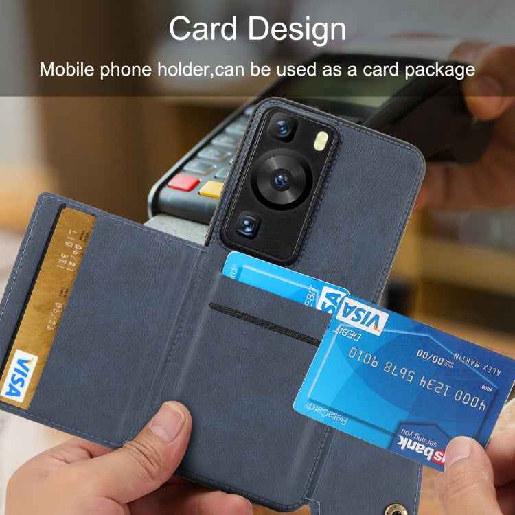 Double Buckle Magnetic PU+TPU Phone Case