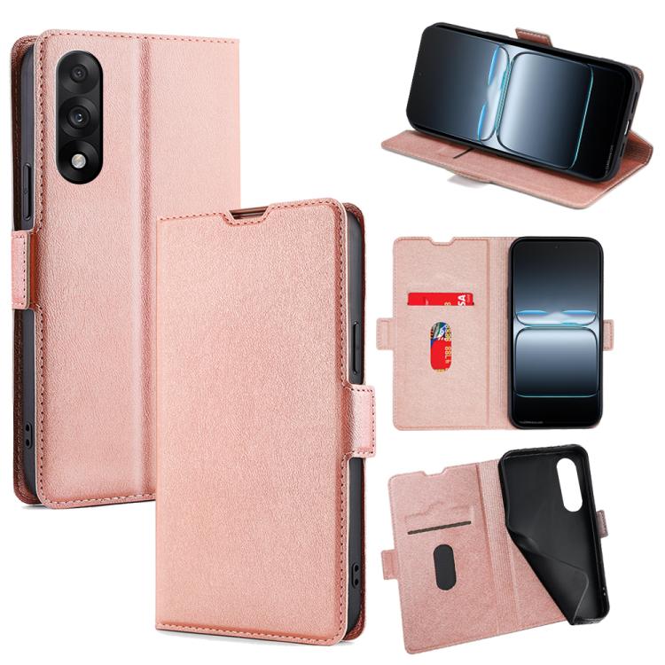 Ultra-thin Voltage Side Buckle Horizontal Flip Leather Phone Case