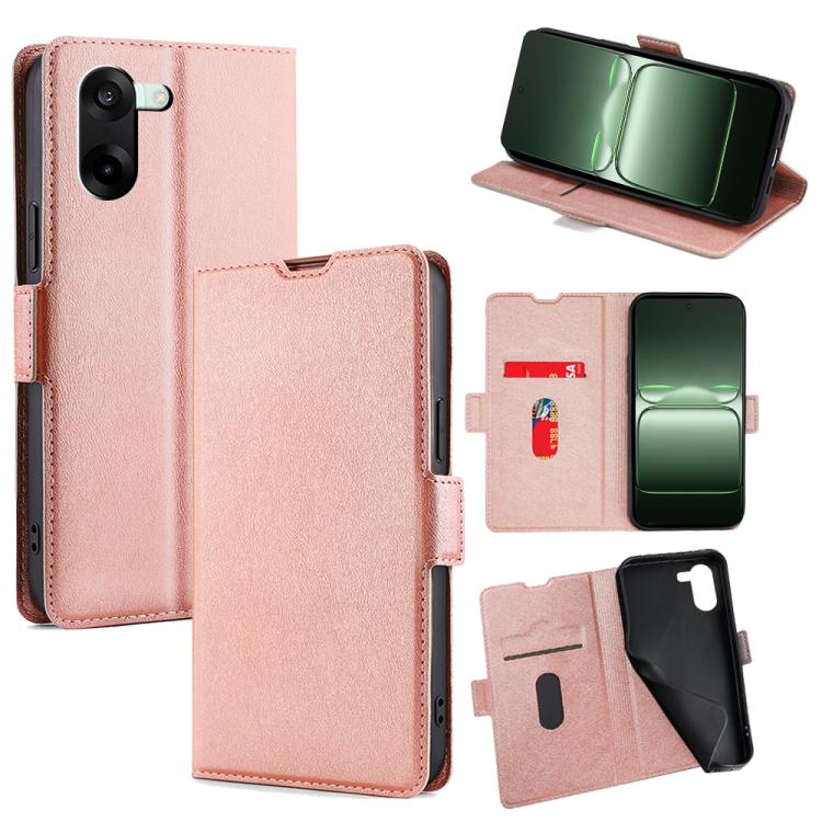 Ultra-thin Voltage Side Buckle Horizontal Flip Leather Phone Case