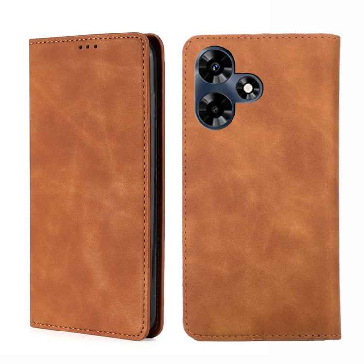 Skin Feel Magnetic Leather Phone Case, For Infinix Note 30 VIP 5G, For Infinix Hot 30i 4G, For Infinix Hot 30 4G