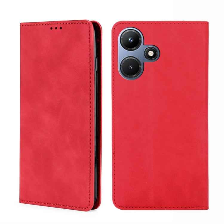 Skin Feel Magnetic Leather Phone Case, For Infinix Note 30 VIP 5G, For Infinix Hot 30i 4G, For Infinix Hot 30 4G