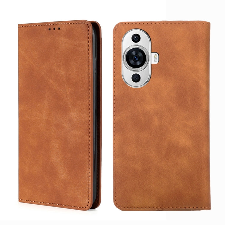 Skin Feel Magnetic Leather Phone Case, For Huawei nova 11 4G