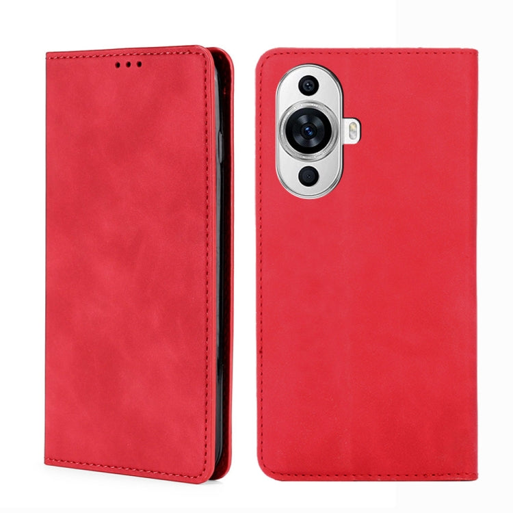 Skin Feel Magnetic Leather Phone Case, For Huawei nova 11 4G